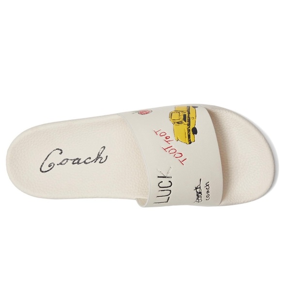 NWT COACH Udele Sport Slide with Sketch Print sandals - Picture 4 of 5